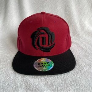 Derrick Rose Adidas Black & Red Snap Back Hat